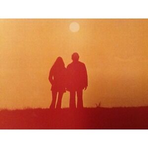 Let It Be Vintage 70's Poster wonderful bright orange Colour